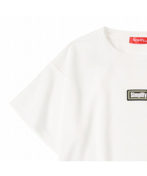 MAC HOUSE(kid's)(マックハウス（キッズ）)/Simplify シンプリファイ ポンチ素材 ビッグロゴプリントTシャツ N29074BM－1/img01