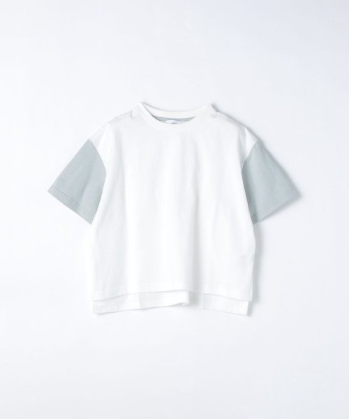 SHIPS any WOMEN(シップス　エニィ　ウィメン)/SHIPS any: オーバーサイズ バイカラー 半袖 Tシャツ <KIDS>/img01