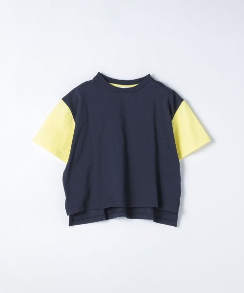 SHIPS any WOMEN(シップス　エニィ　ウィメン)/SHIPS any: オーバーサイズ バイカラー 半袖 Tシャツ <KIDS>/img04