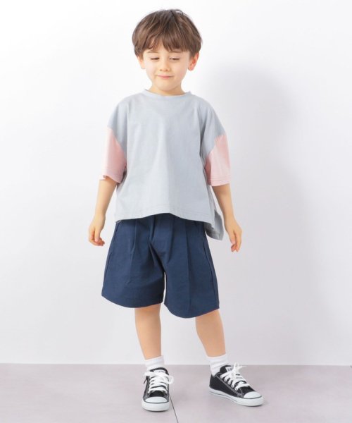 SHIPS any WOMEN(シップス　エニィ　ウィメン)/SHIPS any: オーバーサイズ バイカラー 半袖 Tシャツ <KIDS>/img10