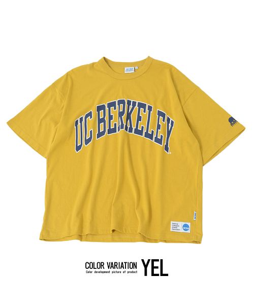 セール】NCAA カレッジロゴプリントクルーネック半袖ビッグTシャツ