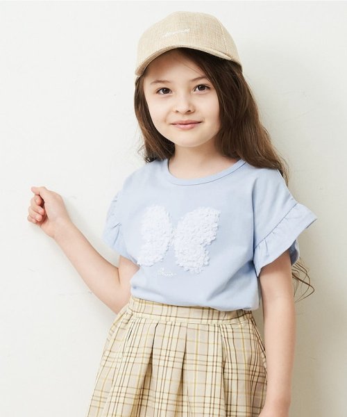 a.v.v(KID'S)(アー・ヴェ・ヴェキッズ)/[140－150]フリルスリーブアソートモチーフTシャツ/img10