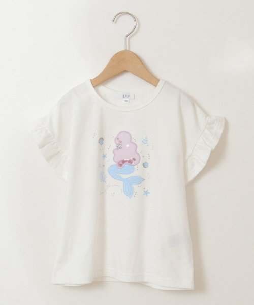 a.v.v(KID'S)(アー・ヴェ・ヴェキッズ)/[160]フリルスリーブアソートモチーフTシャツ/img06