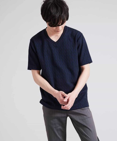 MK homme(エムケーオム)/ヘリンボーンTシャツ/img01