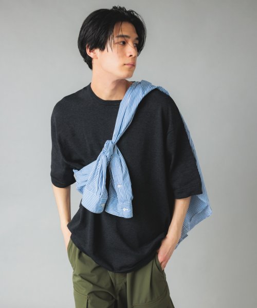 NuAns(ニュアンス)/【Newance】Oversized Knit T Shirt ニットTシャツ/img10