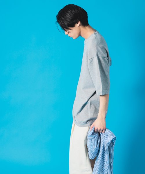 NuAns(ニュアンス)/【Newance】Oversized Knit T Shirt ニットTシャツ/img14