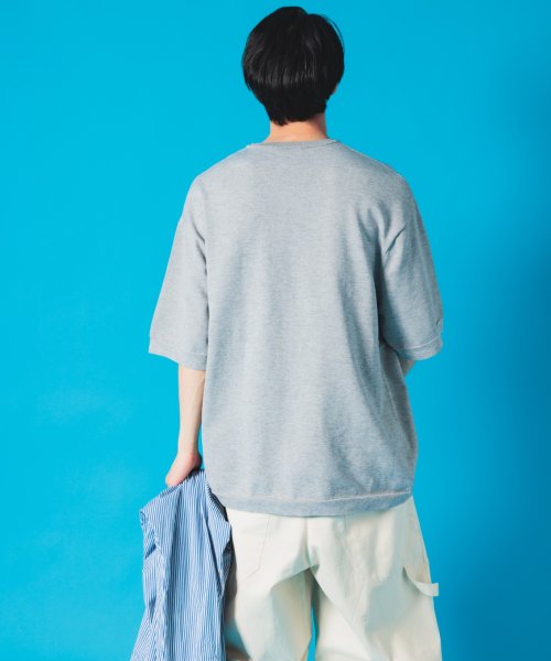 NuAns(ニュアンス)/【Newance】Oversized Knit T Shirt ニットTシャツ/img15