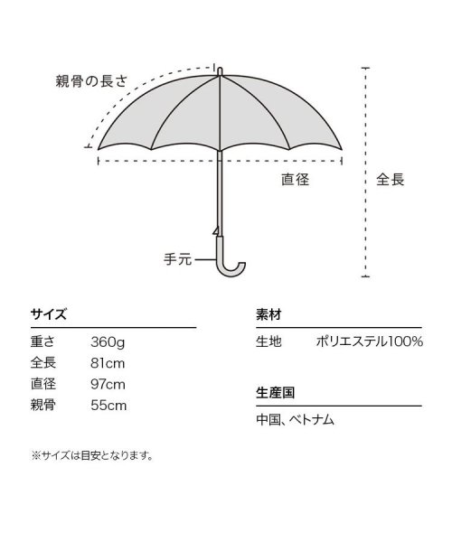 Wpc．(Wpc．)/【Wpc.公式】雨傘 16本骨ソリッド 55cm 晴雨兼用 レディース 長傘/img14