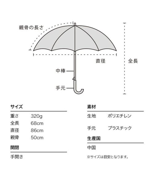 Wpc．(Wpc．)/【Wpc.公式】キッズ シャイニーアンブレラ shiny plastic umbrella 50cm 子供用 長傘/img04