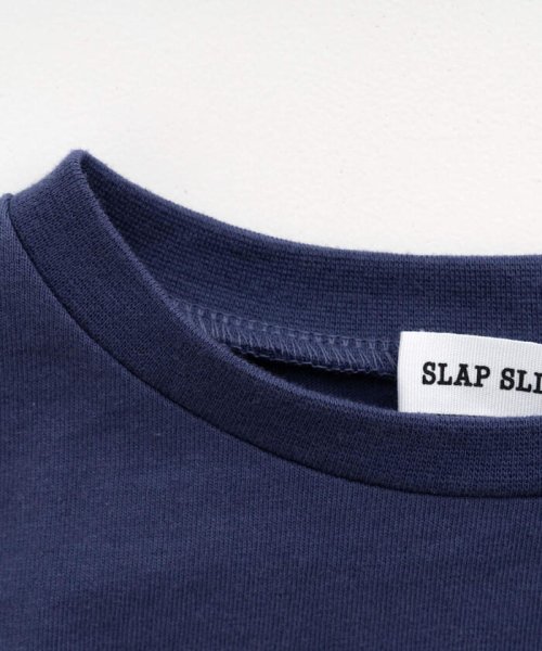 SLAP SLIP(スラップスリップ)/バイカラー ロゴ アスレチック プリント 7分丈Tシャツ (80～130cm)/img05