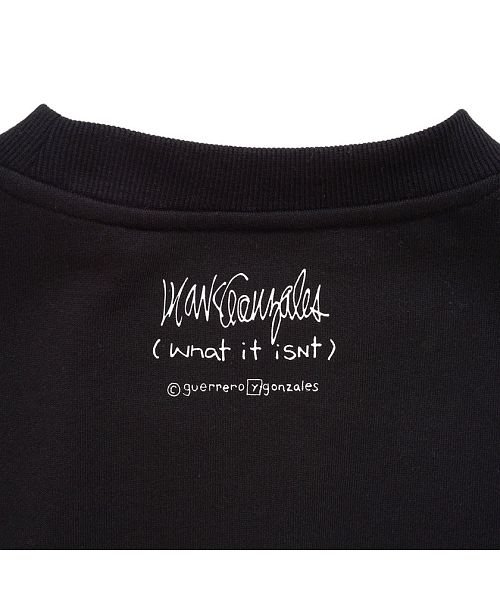 Mark Gonzales(マークゴンザレス)/(What it isNt) ART BY MARK GONZALES 配色切り替えクルーネック配色切り替えクルーネック長袖裏起毛ビッグトレーナー メンズ /img08