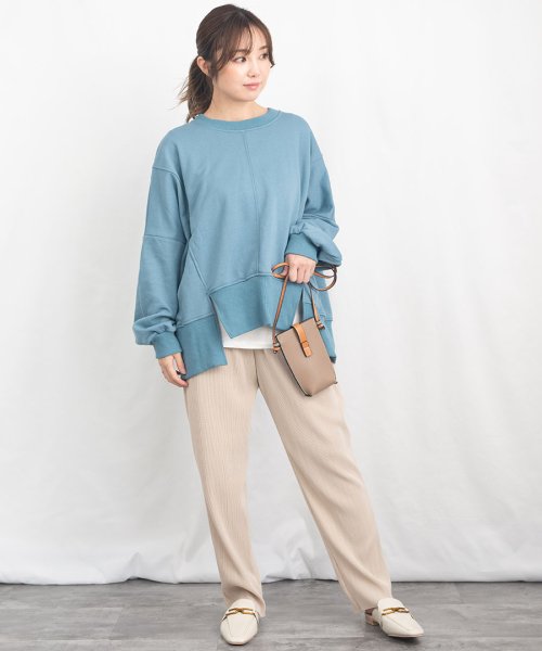 ARGO TOKYO(アルゴトウキョウ)/Accordion Color Pleats Pants 22024　アコーディオンプリーツパンツ　カラーパンツ　カラープリーツパンツ　カットオフフリー/img16