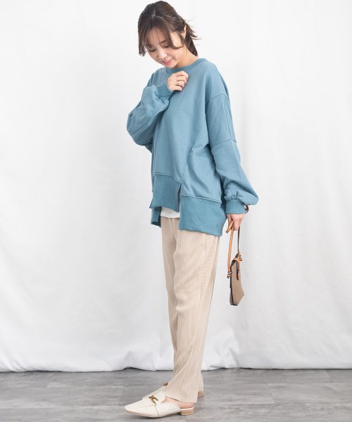 ARGO TOKYO(アルゴトウキョウ)/Accordion Color Pleats Pants 22024　アコーディオンプリーツパンツ　カラーパンツ　カラープリーツパンツ　カットオフフリー/img17