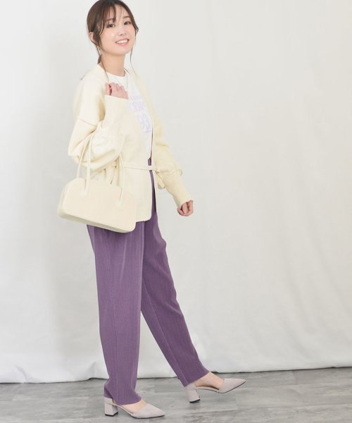 ARGO TOKYO(アルゴトウキョウ)/Accordion Color Pleats Pants 22024　アコーディオンプリーツパンツ　カラーパンツ　カラープリーツパンツ　カットオフフリー/img29