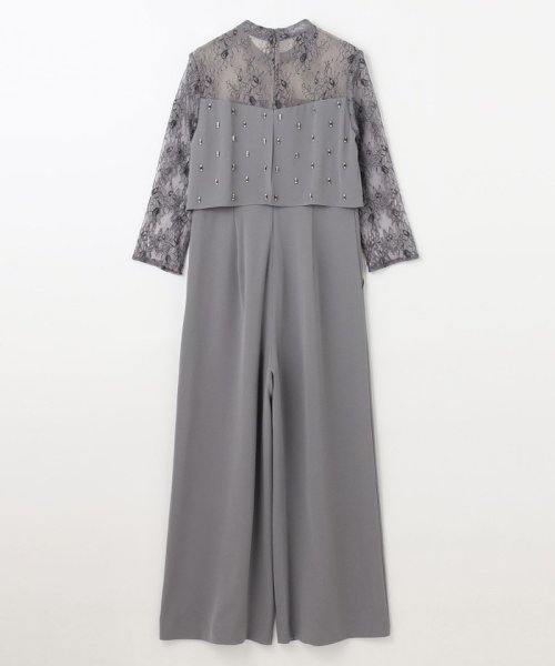 刺繍ワイドサロペット 