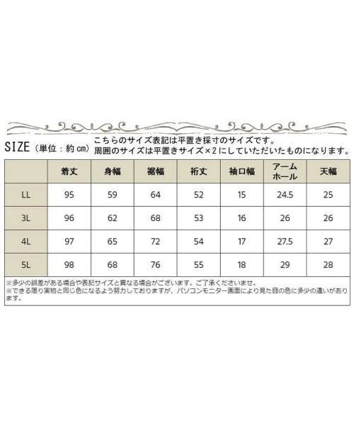 GOLD JAPAN(ゴールドジャパン)/大きいサイズ レディース ビッグサイズ Vネックストライプ柄七分袖ワンピース/img18