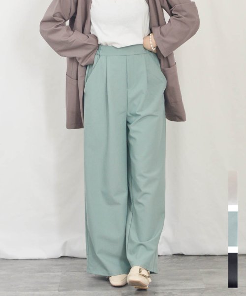 ARGO TOKYO(アルゴトウキョウ)/Tuck Wide Pants 22025　タックワイドパンツ　ワイドパンツ　タックパンツ　/img01