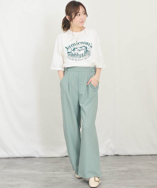 ARGO TOKYO(アルゴトウキョウ)/Tuck Wide Pants 22025　タックワイドパンツ　ワイドパンツ　タックパンツ　/img12