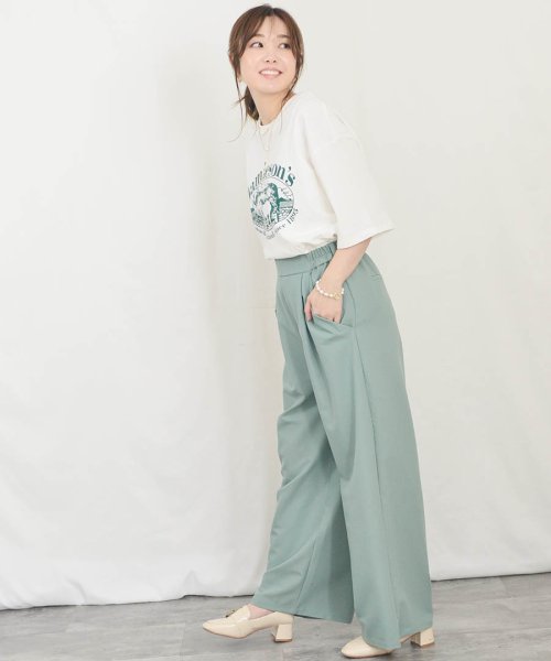 ARGO TOKYO(アルゴトウキョウ)/Tuck Wide Pants 22025　タックワイドパンツ　ワイドパンツ　タックパンツ　/img13