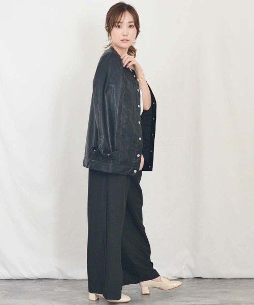 ARGO TOKYO(アルゴトウキョウ)/Tuck Wide Pants 22025　タックワイドパンツ　ワイドパンツ　タックパンツ　/img23