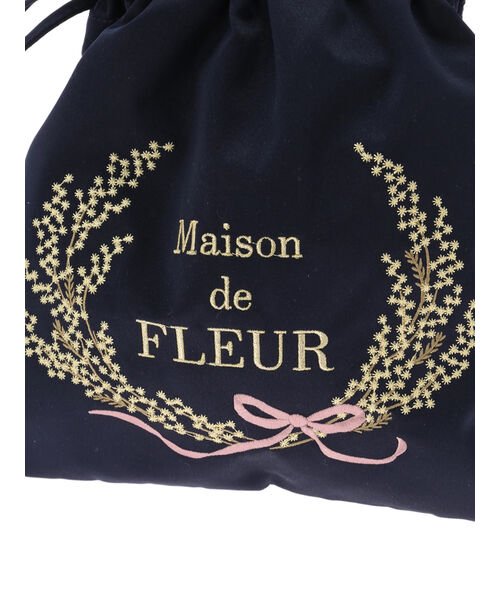Maison de FLEUR(メゾンドフルール)/ミモザ刺繍巾着トートバッグ/img06