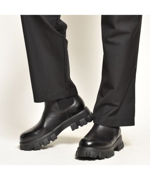 SVEC(シュベック)/ブーツ メンズ ブーツ サイドゴアブーツ 厚底 本革 ショートブーツ ヒールブーツ おしゃれ サイドゴア ヒール レザーブーツ 革靴 endevice 日本製/img16