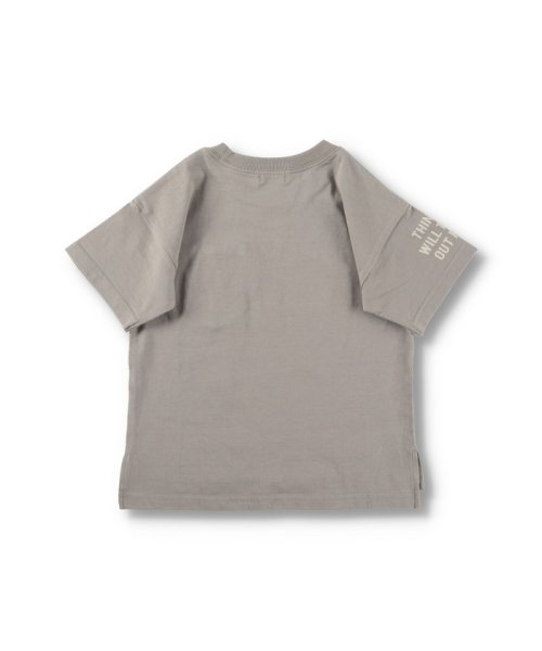 BRANSHES(ブランシェス)/【デニムポケット】袖ロゴ入り半袖Tシャツ/img38