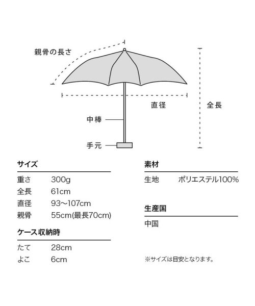 Wpc．(Wpc．)/【Wpc.公式】雨傘 UNISEX バックプロテクトフォールディングアンブレラ 55cm 鞄濡れない 継続はっ水 晴雨兼用 メンズ レディース 折りたたみ傘/img04