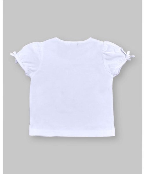 BeBe(ベベ)/水彩 ことり プリント リボン 袖 Tシャツ ベビー (80~90cm)/img02