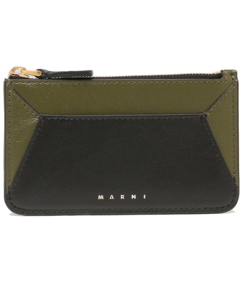 MARNI(マルニ)/マルニ カードケース フラグメントケース コインケース ブラック カーキ レディース MARNI PFMO0057U1 P2644 Z530N/img05