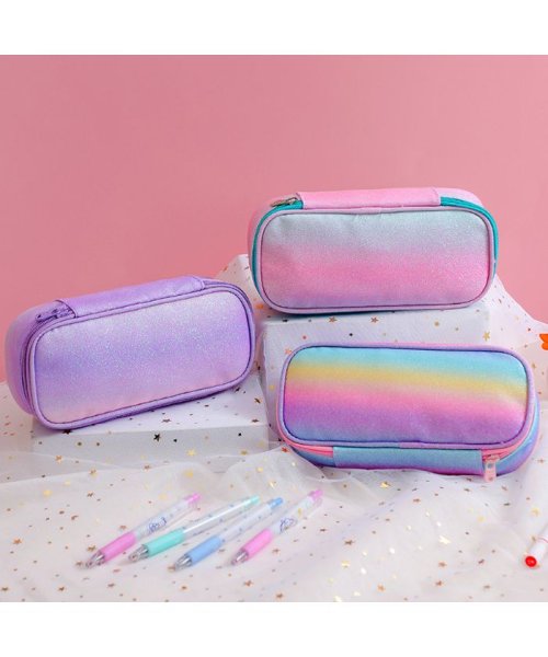 セール ペンケース ゆめかわ ポーチ グリッター 大容量 筆箱 新生活 入学式 入園式 入学グッズ クララキッズ Clarah Kids Magaseek