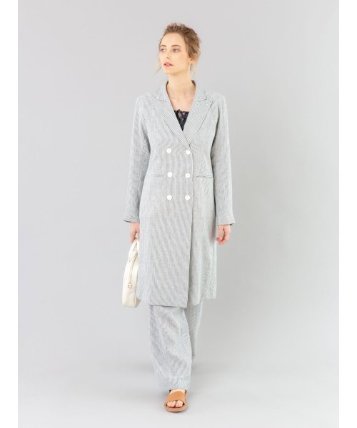 agnes b. FEMME OUTLET(アニエスベー　ファム　アウトレット)/【Outlet】RIS0 ROBE ストライプコート/img02