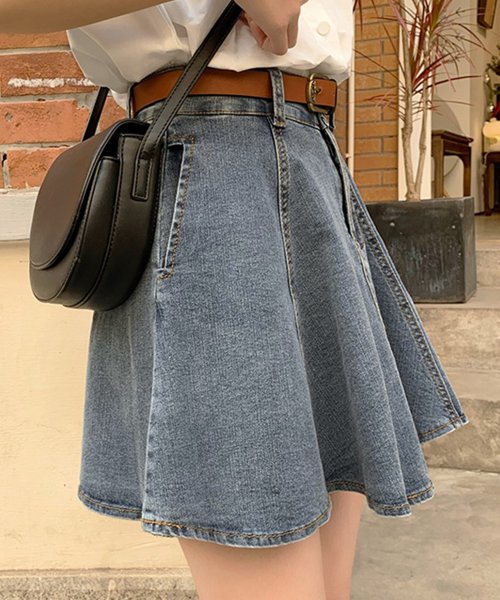 デニム スカート フレア レディース ボトムス 春 夏 おしゃれ テディショップ Teddyshop Magaseek