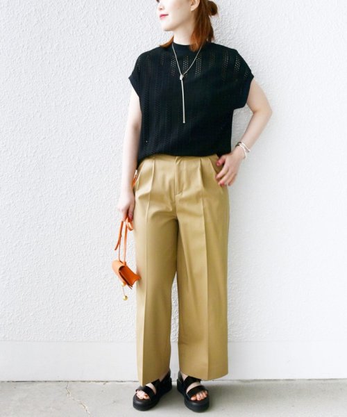 SHIPS WOMEN(シップス　ウィメン)/*〈手洗い可能〉アイレット クルーネック プルオーバー 24SS ◇/img50