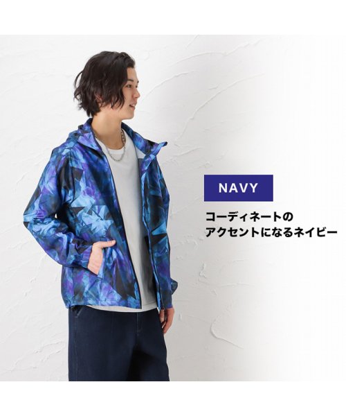 MAC HOUSE(men)(マックハウス（メンズ）)/［フルフルカラフルシリーズ］NAVY ネイビー ライトパーカー 柄 2441731C－2/img06