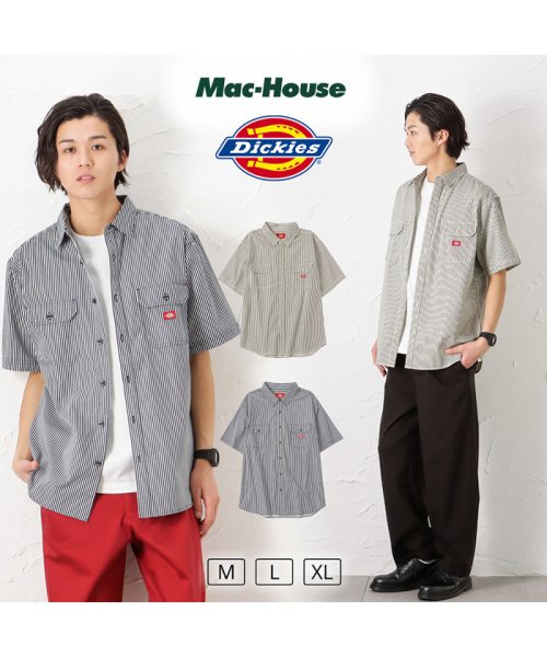 MAC HOUSE(men)(マックハウス（メンズ）)/Dickies ディッキーズ ヒッコリーワークシャツ 2278－1071B/img01