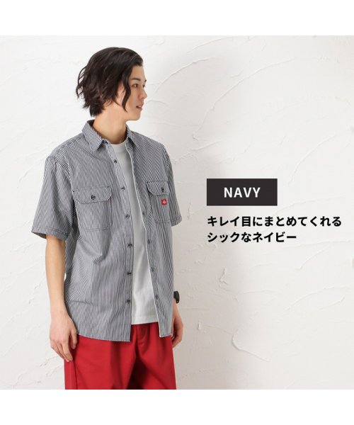 MAC HOUSE(men)(マックハウス（メンズ）)/Dickies ディッキーズ ヒッコリーワークシャツ 2278－1071B/img06