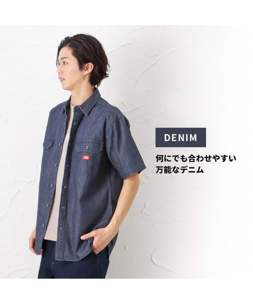 MAC HOUSE(men)(マックハウス（メンズ）)/Dickies ディッキーズ ツイル無地ワークシャツ 2278－1071A/img08