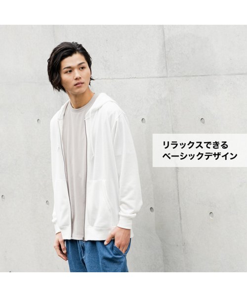 MAC HOUSE(men)(マックハウス（メンズ）)/［フルフルカラフルシリーズ］NAVY ネイビー 裏毛カラージップパーカー MH/03822SS/img03