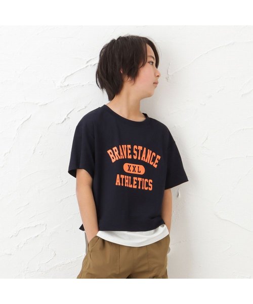 MAC HOUSE(kid's)(マックハウス（キッズ）)/SARARI サラリ 冷感フェイクレイヤードプリント半袖Tシャツ MH626－705/img02
