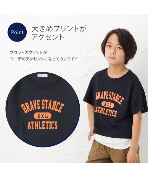 MAC HOUSE(kid's)(マックハウス（キッズ）)/SARARI サラリ 冷感フェイクレイヤードプリント半袖Tシャツ MH626－705/img05