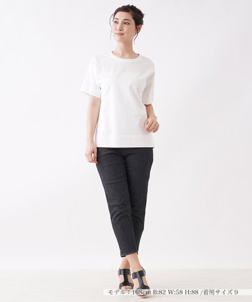 Leilian(レリアン)/コットン無地Tシャツ【my perfect wardrobe】/img01