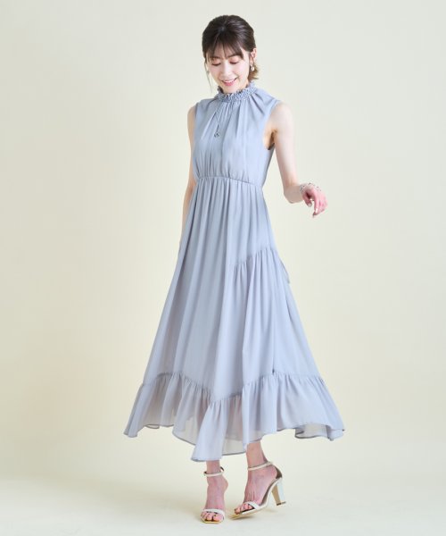 レイヤードニット付ノースリワンピース アプワイザー リッシェ Apuweiser Riche Magaseek