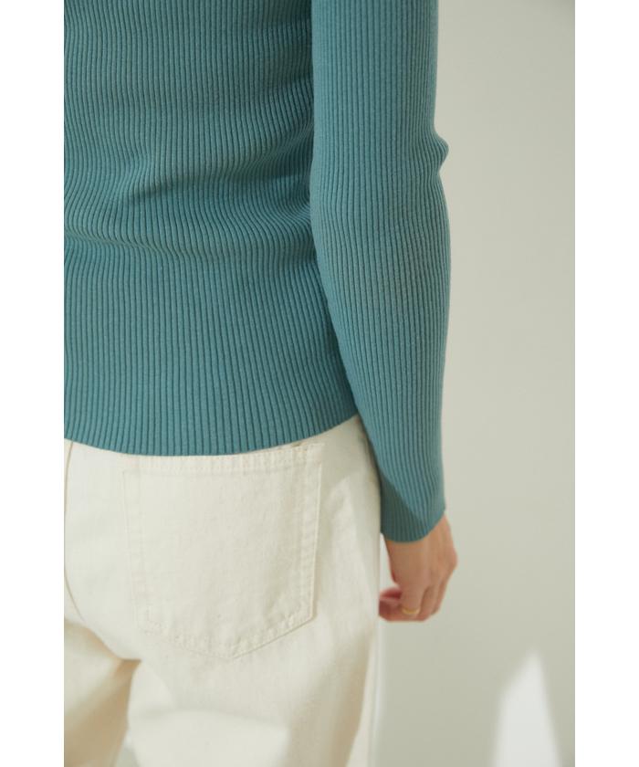 washable rib cardigan(504601779) | ブラックバイマウジー(BLACK BY