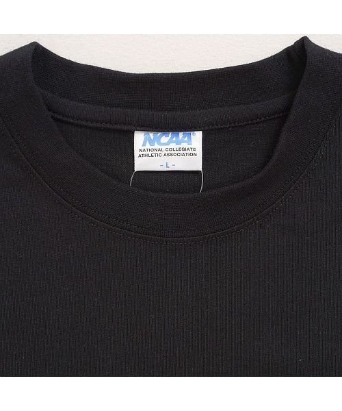 SB Select(エスビーセレクト)/NCAA ロゴプリントクルーネック半袖Tシャツ メンズ ブランド 半袖 プリント トップス ロゴ 綿 クルーネック インナー 大人 ユニセックス ホワイト ブラ/img07