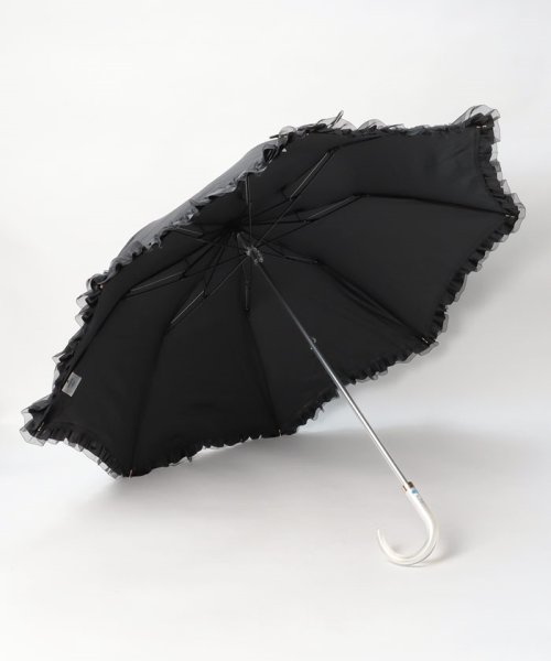 LANVIN en Bleu(umbrella)(ランバンオンブルー（傘）)/晴雨兼用折りたたみ日傘　”ビジュー×オーガンジーフリル”/img01