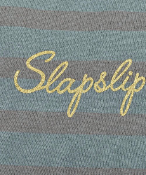 SLAP SLIP(スラップスリップ)/迷彩 × ボーダー 天竺 Tシャツ (80~130cm)/img08