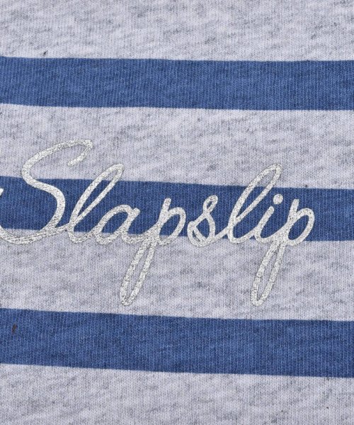 SLAP SLIP(スラップスリップ)/迷彩 × ボーダー 天竺 Tシャツ (80~130cm)/img15