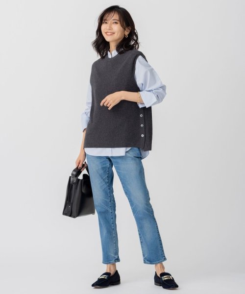 【CLASSY.1月号掲載】23区DENIM ボーイフィット パンツ #002 23区DENIM #072 ネイビー #075 #004 品番 グレー スカイブルー アイボリー