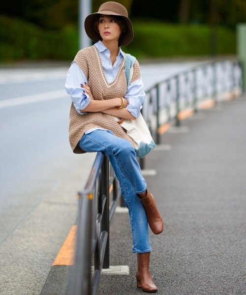 【CLASSY.1月号掲載】23区DENIM ボーイフィット パンツ 【SOMETHING/サムシング】LISA ヴィンテージ フレア デニムパンツ【 S1529037224 (11726円)